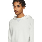 Z Zegna White Knit Pullover Hoodie