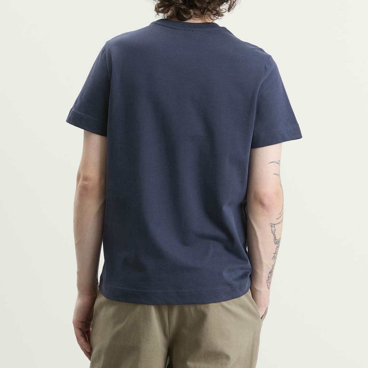 A.P.C. Men's Oliver Heavyweight T-Shirt in Dark Blue