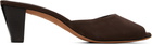 JUDE Brown Ease Mule Heeled Sandals