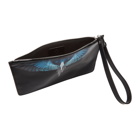 Marcelo Burlon County of Milan Black and Blue Wings Pouch
