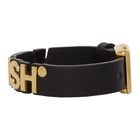 Ambush Gold Leather Logo Bracelet