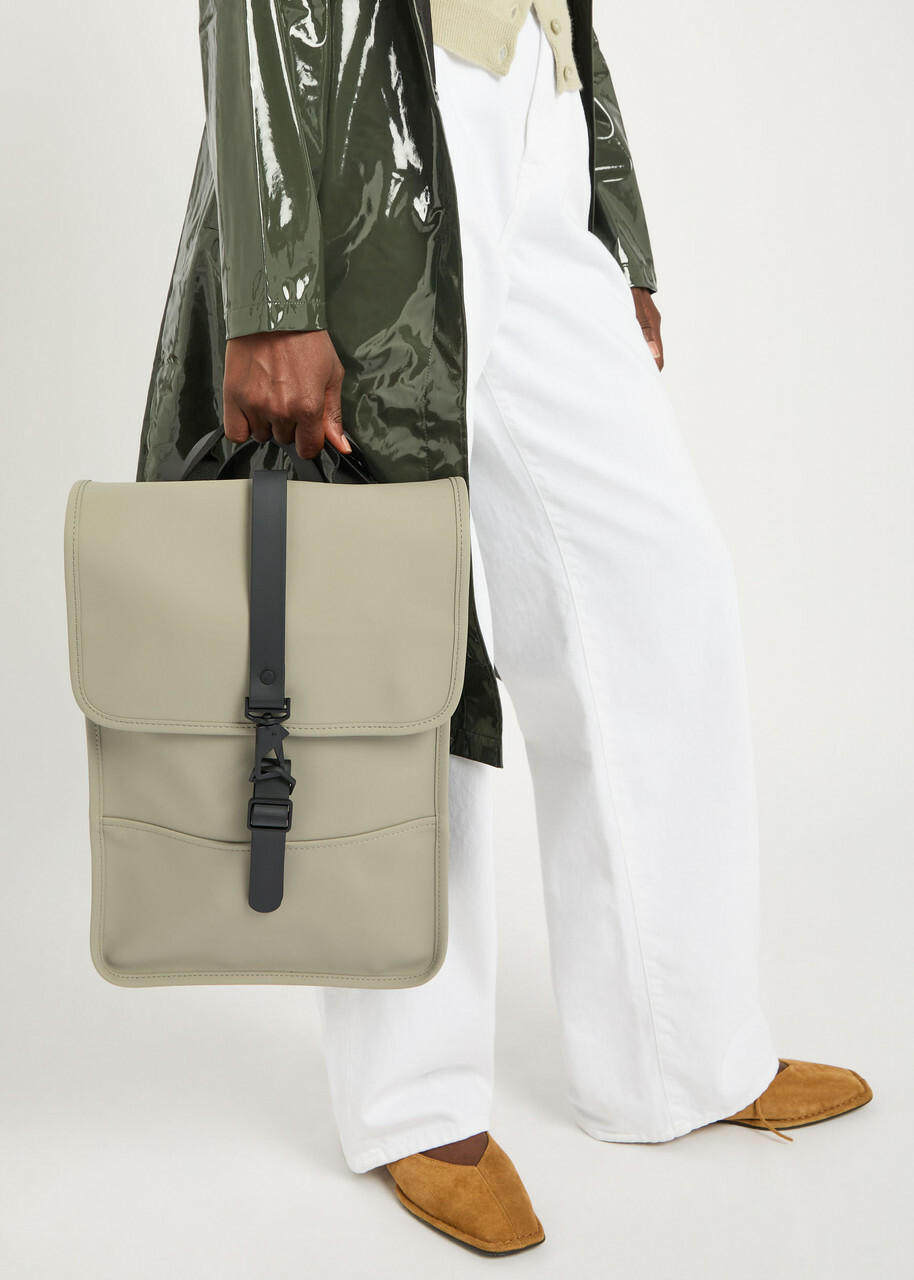 Rains Mini Rubberised Backpack - Sage - One Size
