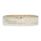 Maison Margiela Silver and Gold Logo Ring