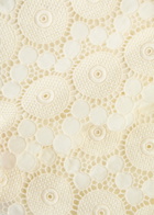 LA Double J Margarita Macramé Lace Shorts Off White