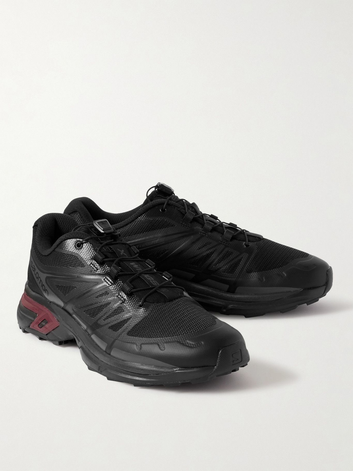 Salomon XT Wings 2 Mesh and Rubber Running Sneakers Black Salomon