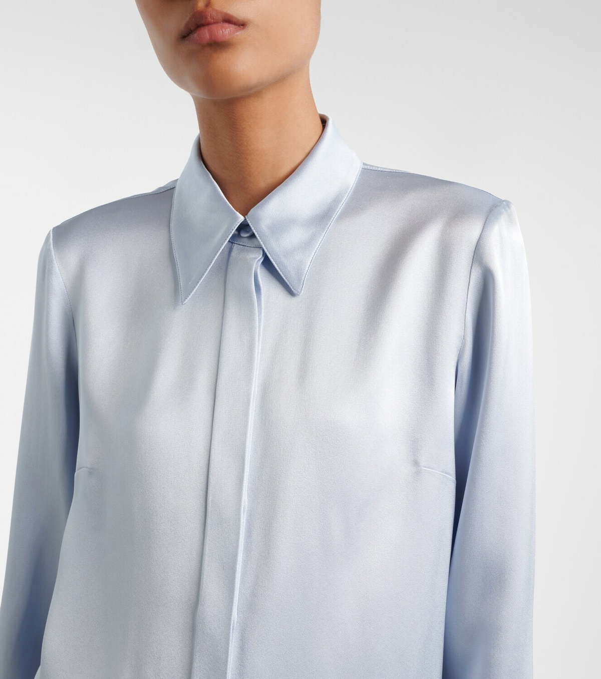 Gabriela Hearst Cruz silk satin shirt
