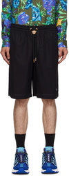 Versace Black 'La Colonna' Shorts