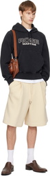 Martine Rose Black Shrunken Hoodie