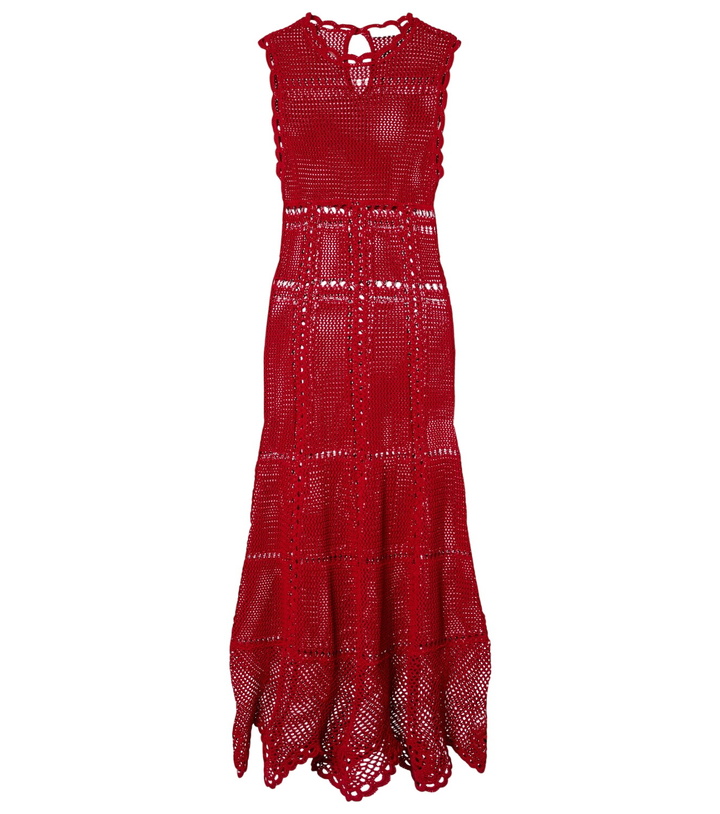 Photo: Erdem Cotton crochet minidress