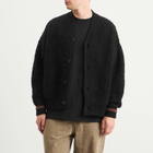 A Kind of Guise Men's Khuder Knit Cardigan in Black Boucle