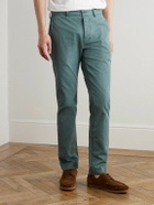 Sid Mashburn - Field Slim-Fit Tapered Garment-Dyed Cotton-Twill Trousers - Blue