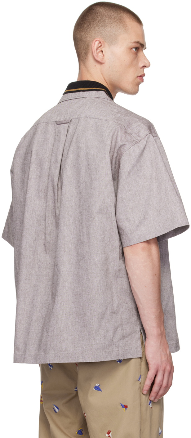 kolor Brown Layered Shirt