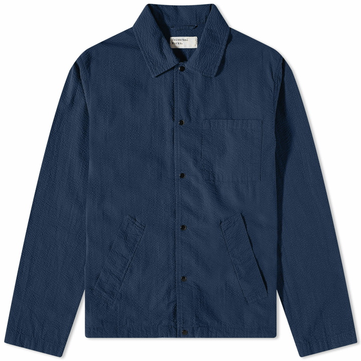 Photo: Universal Works Men's Porto Coach Jacket in Navy