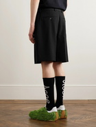 Acne Studios - Radd Straight-Leg Pleated Woven Shorts - Black