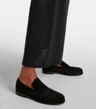 Khaite Alessio suede loafers