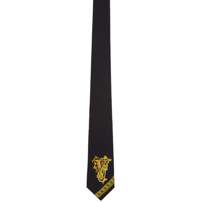 Photo: Versace Black Baroque V Tie