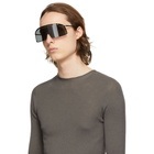 Rick Owens Black Shielding Sunglasses