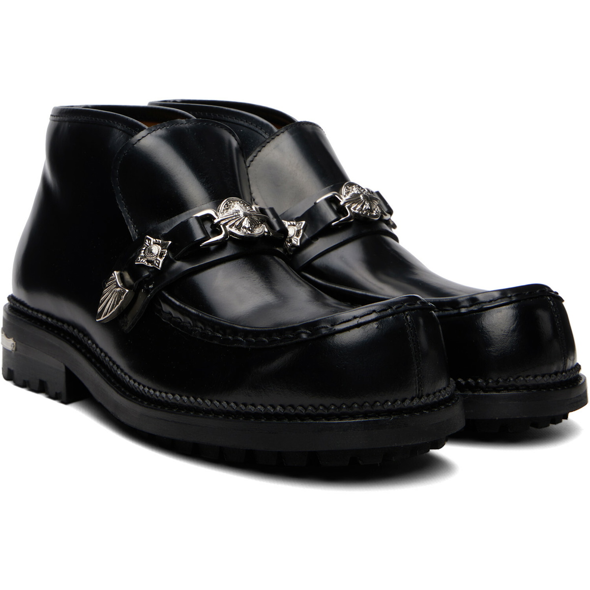 Toga Virilis Black Leather Boots