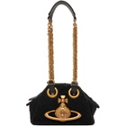 Vivienne Westwood Black Archive Orb Chain Hand Bag