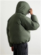 POST ARCHIVE FACTION - 5.1 Shell Hooded Down Jacket - Green
