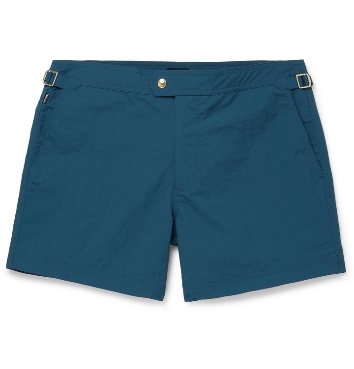 Photo: TOM FORD - Mid-Length Swim Shorts - Blue