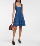 Staud - Mini Wells denim minidress