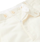 Caruso - Cream Cotton, Linen and Silk-Blend Suit Trousers - Neutrals