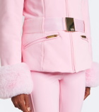 Goldbergh Prezioso belted hooded technical ski jacket
