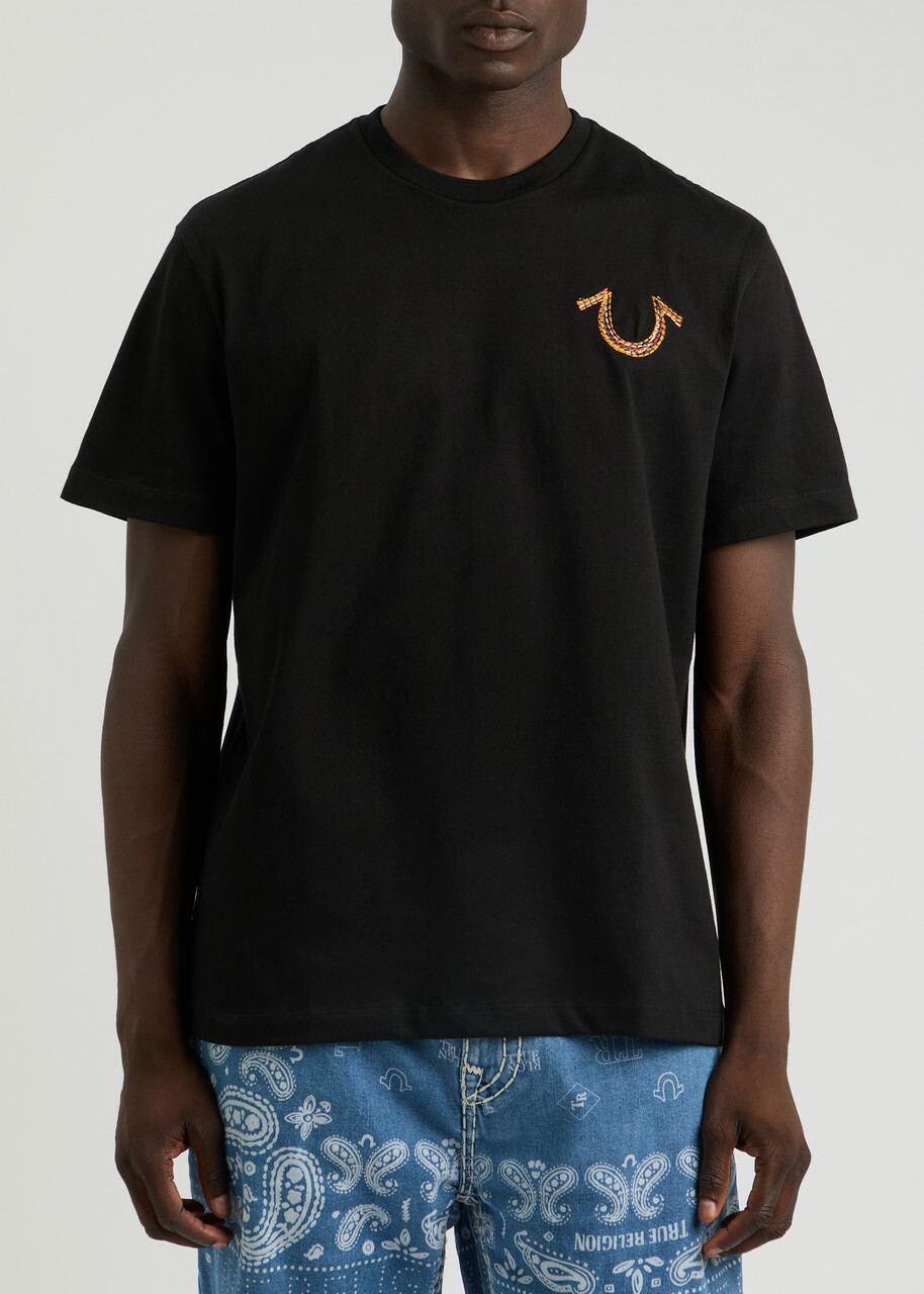 関税込み♪【TRUE RELIGION】OMBRE WORLD ロゴ ★ Tシャツ OMBRE WORLD TOUR GRAPHIC TEE | True Religion