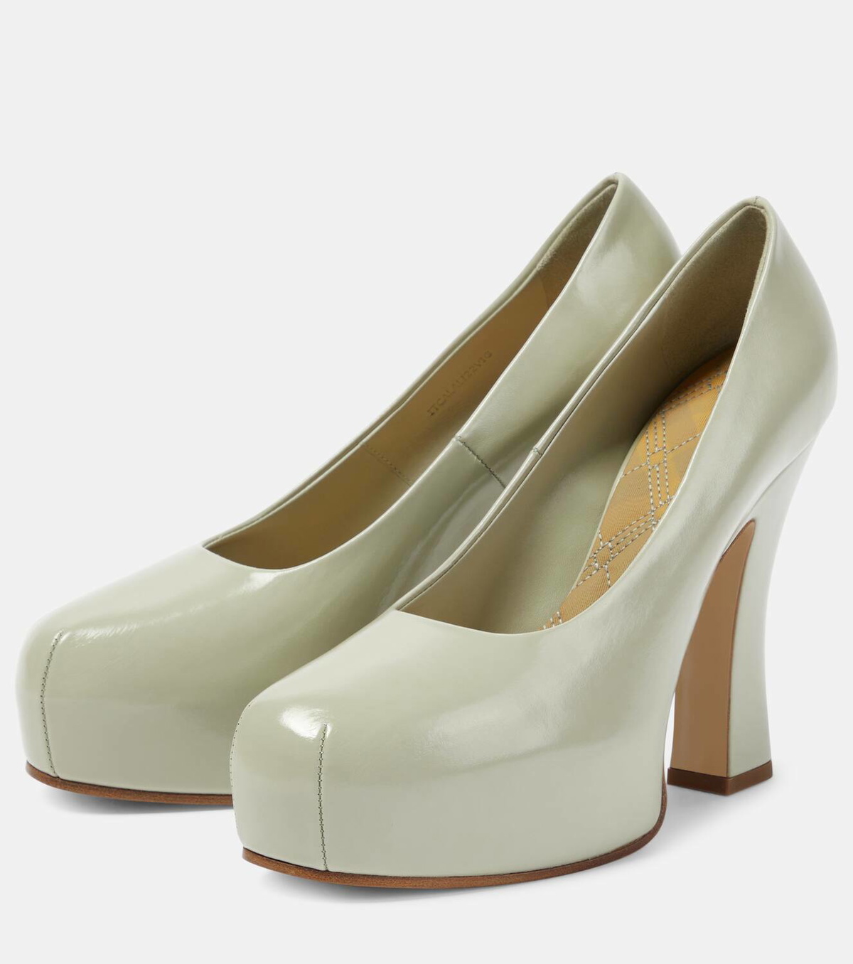 Burberry 130 leather platform pumps Burberry