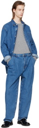 The Frankie Shop Blue Sinclair Denim Shirt