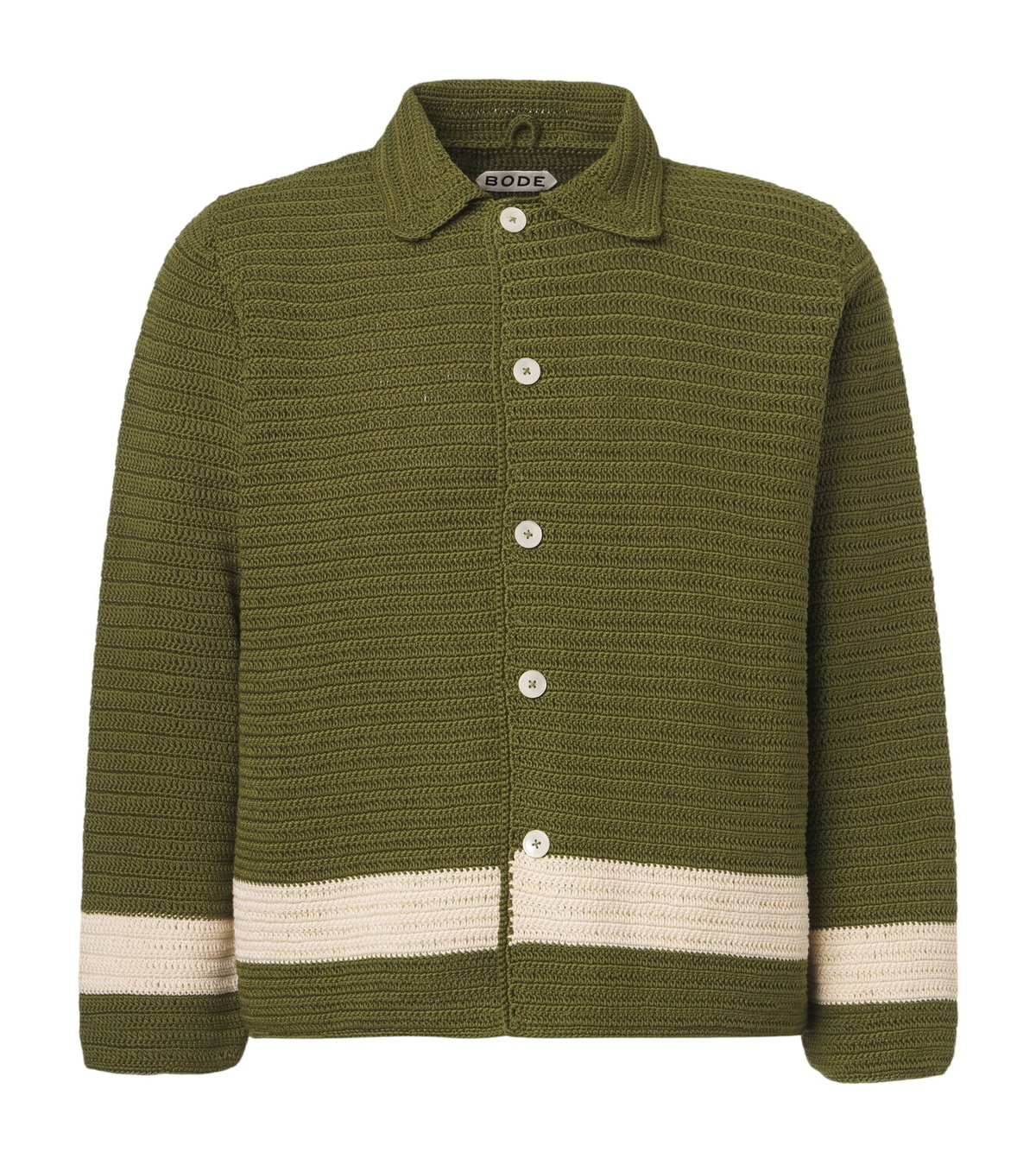 Bode Black Horse Pin Cardigan Bode