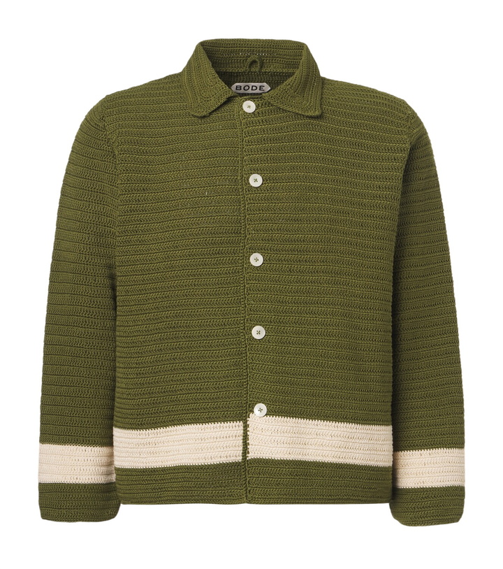 Photo: Bode Marsh crochet cotton shirt