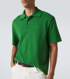 Loewe Logo embroidered cotton polo shirt