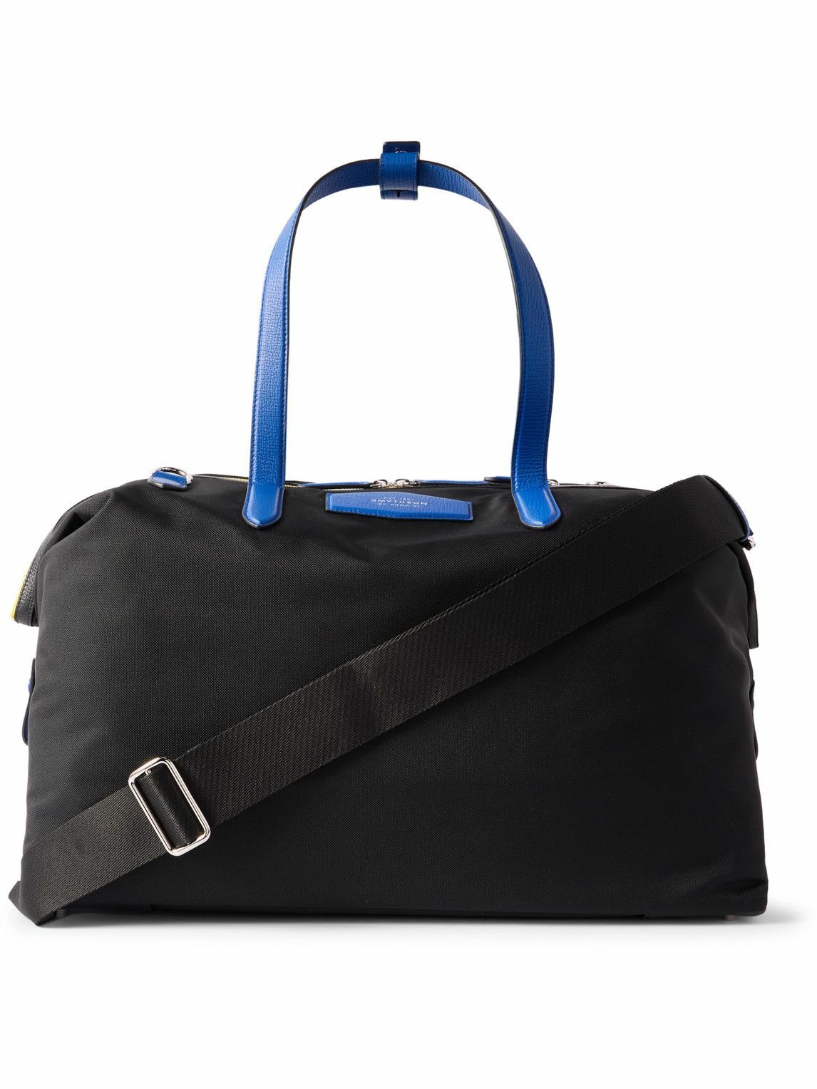 SMYTHSON - Norton Full-Grain Leather-Trimmed Nylon Weekend Bag