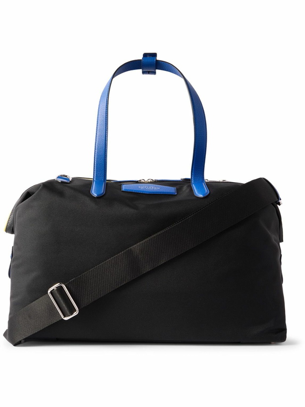Photo: SMYTHSON - Norton Full-Grain Leather-Trimmed Nylon Weekend Bag