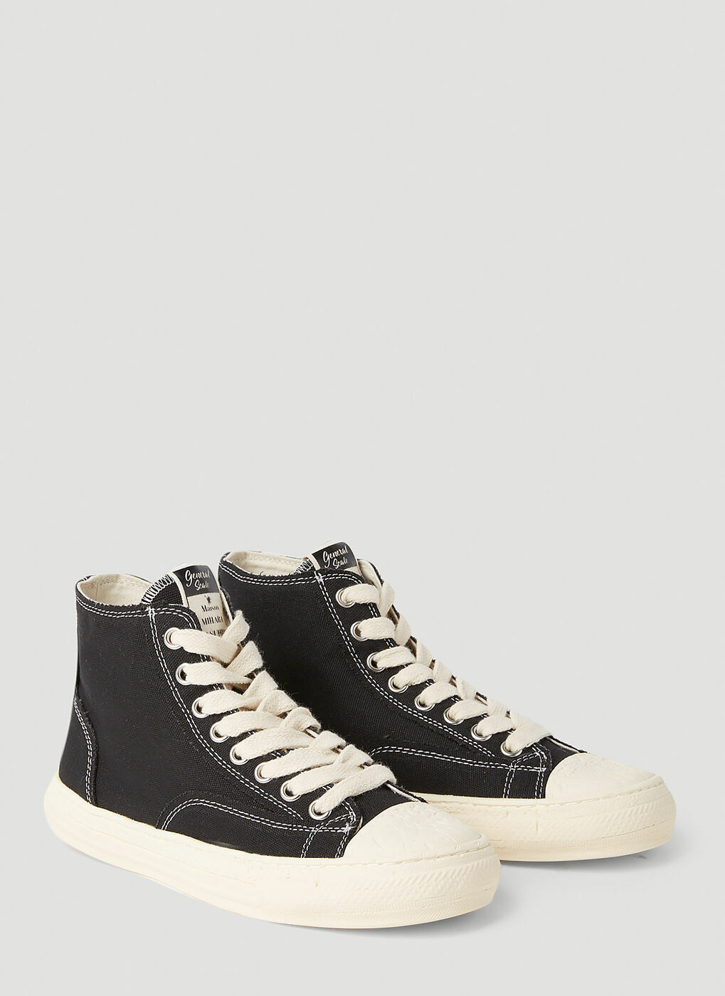 Maison Mihara Yasuhiro - High Top Sneakers in Black Maison MIHARA 