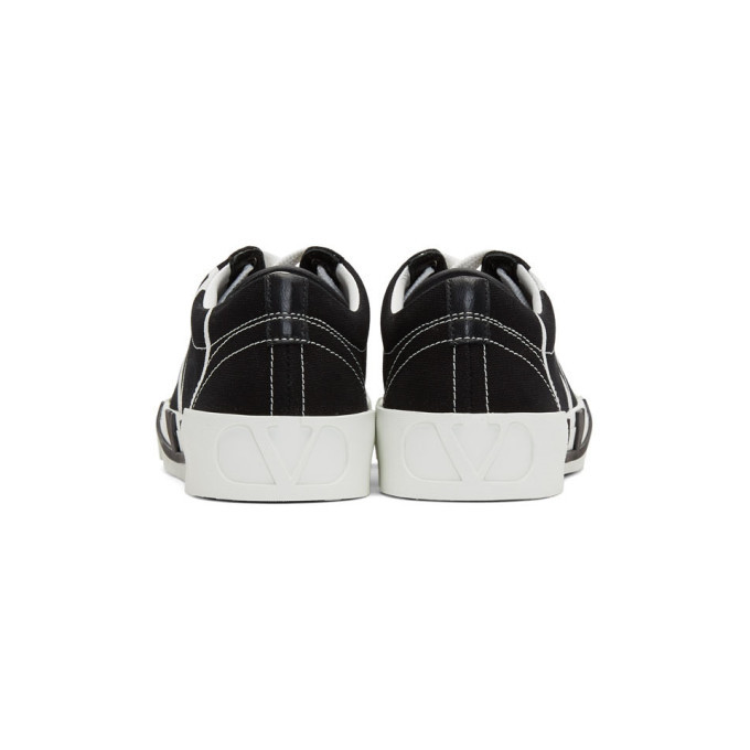 Valentino Black and White Tricks Low-Top Sneakers Valentino