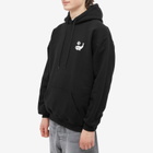 Magenta Men's Whale Plant Hoodie in Black