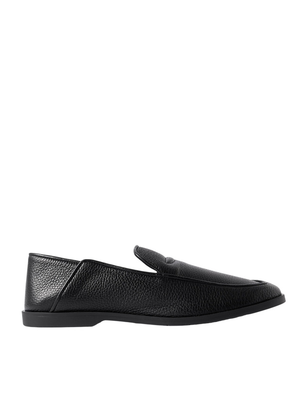 Photo: George Cleverley - Mayfair II Collapsible-Heel Deerkskin Loafers - Black