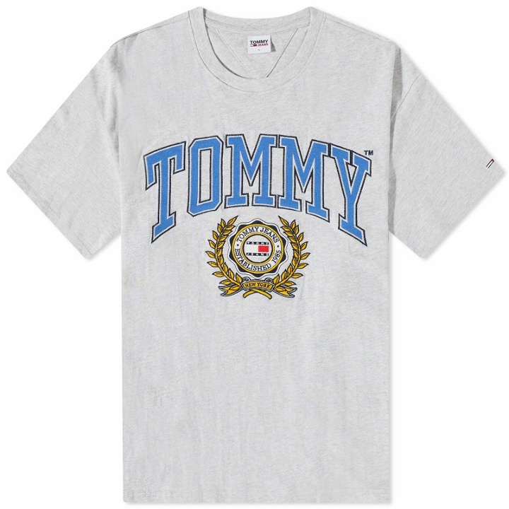 Photo: Tommy Jeans Men's Skater College T-Shirt in Grey