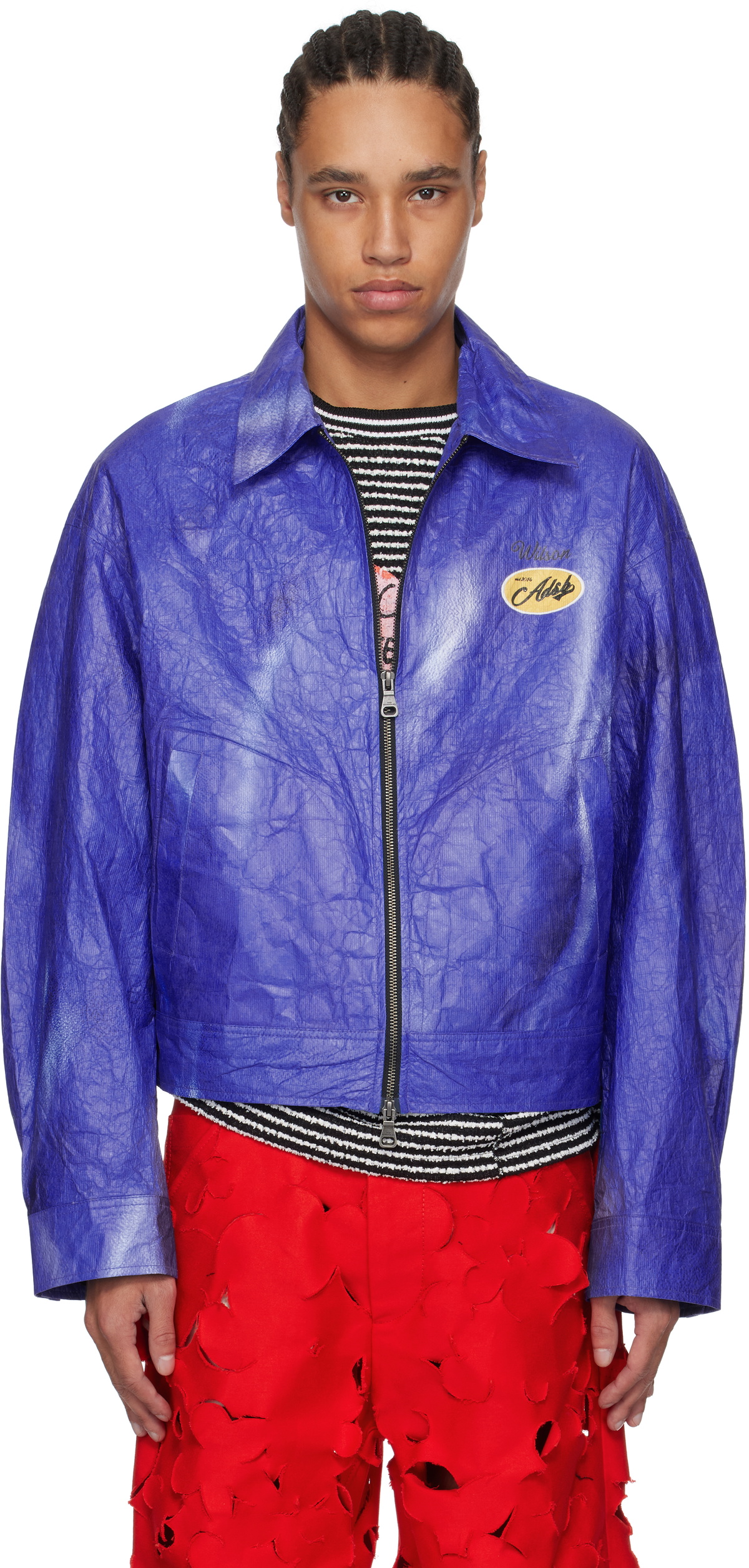 Andersson Bell Blue Wilson Printed Tyvek Jacket Andersson Bell