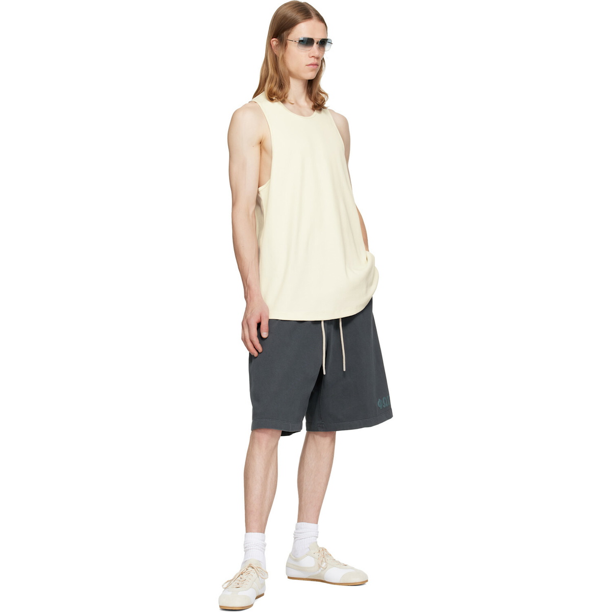 Fear of God ESSENTIALS Off-White Ribbed Essential Tank Top