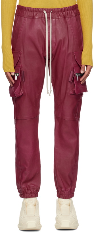 Photo: Rick Owens Pink Mastodon Cargo Leather Pants