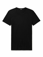Zegna - Stretch-Cotton Jersey T-Shirt - Black