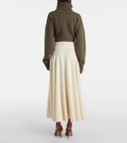 Extreme Cashmere Twirl cashmere-blend midi skirt