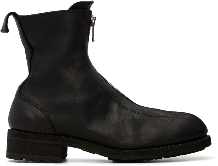 Photo: Guidi Black BOW02 Zip Up Boots