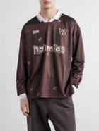 NAHMIAS - Scribble Printed Jersey T-Shirt - Brown