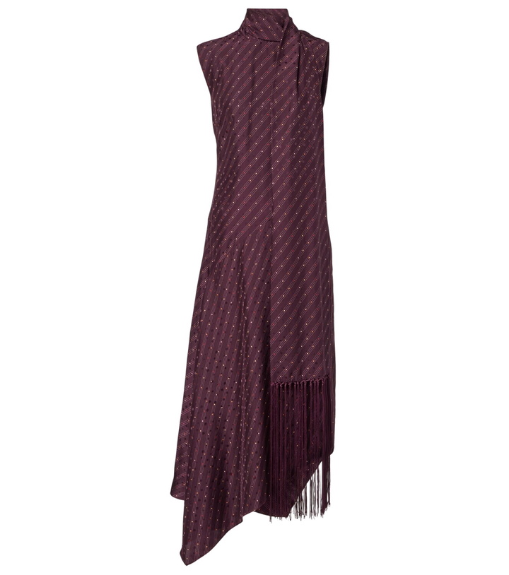 Photo: Acne Studios Dale asymmetric silk maxi dress