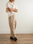 Auralee - Cotton and Cashmere-Blend Jersey T-Shirt - Neutrals